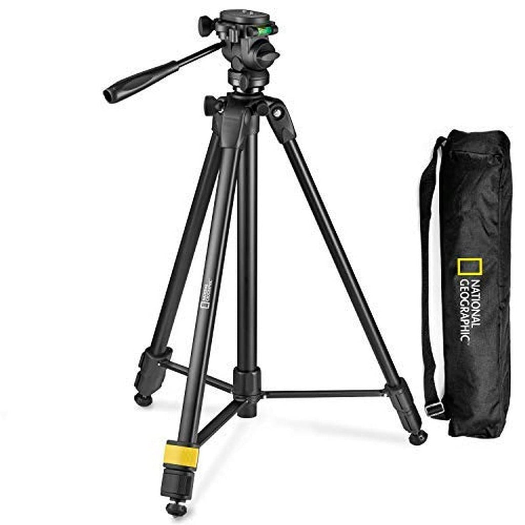National Geographic NGHP004 Photo Tripod Kit with Monopod, Carrying Bag, 3-Way Head image 0