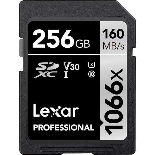 Lexar 256GB Professional 1066x UHS-I SDXC Memory Card (SILVER Series) image 0