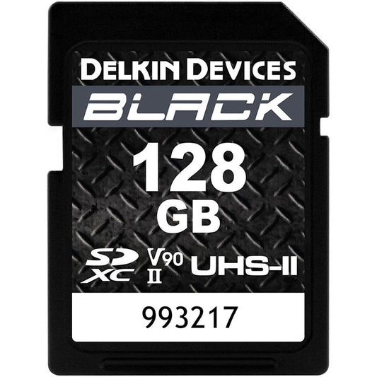 Delkin Devices 128GB BLACK UHS-II SDXC Memory Card image 0