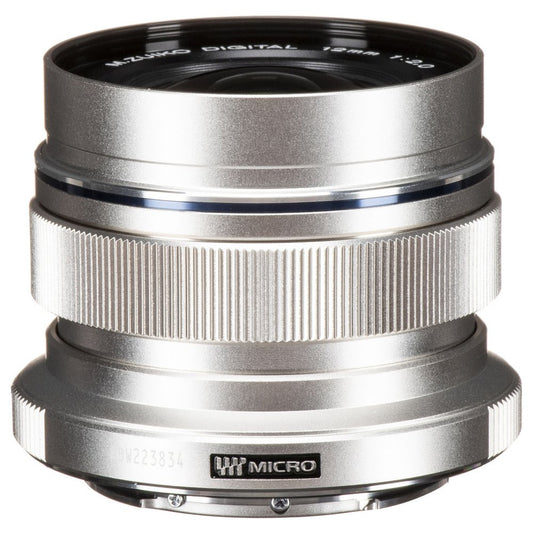 Olympus M.Zuiko Digital ED 12mm f/2 Lens (Silver) image 1