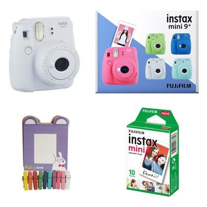 FujiFilm Instax Mini 9 Plus Instant Camera (Smoky White) image 0