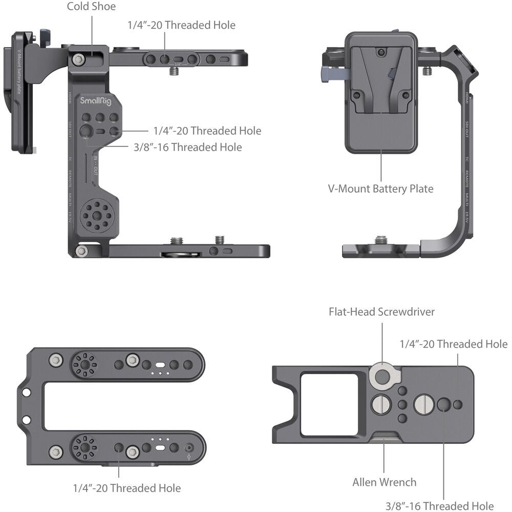 SmallRig Cage Kit for Sony FX6 (V-Mount) image 2