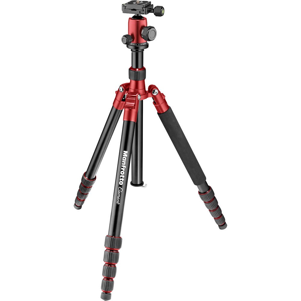 Manfrotto Element Big Aluminum Traveler Tripod (Red) image 3