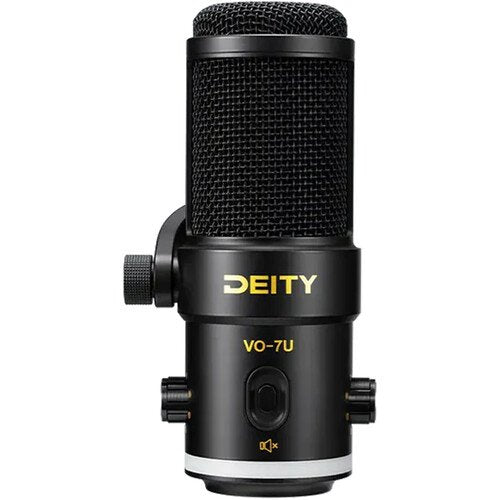 Deity Microphones VO-7U Dynamic Supercardioid USB Streamer Microphone Kit with Desktop Tripod (Black) image 0