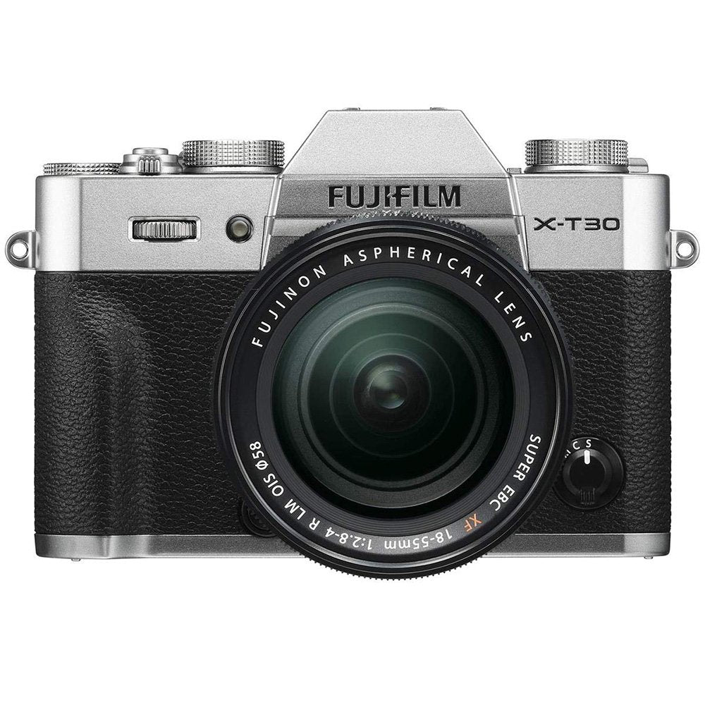 Fujifilm X-T30 Mirrorless Digital Camera with 18-55mm Lens and Accessories Kit (Silver) image 0