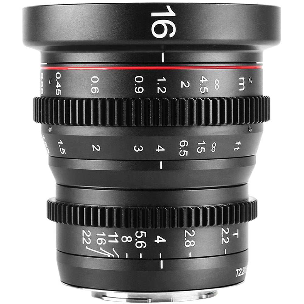 Meike 16mm T2.2 Manual Focus Wide Angle Cinema Lens (MFT Mount) image 0