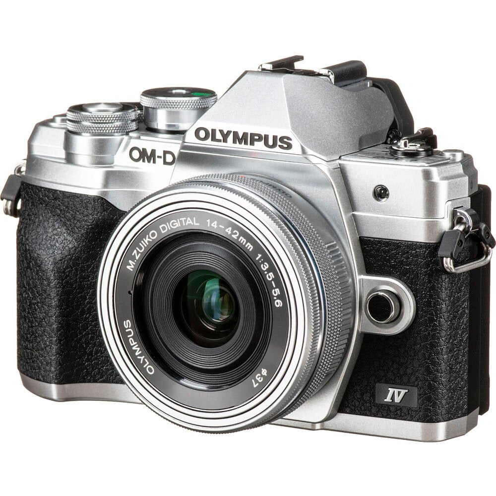 Olympus OM-D E-M10 Mark IV Mirrorless Camera with 14-42mm EZ Lens (Silver) image 3