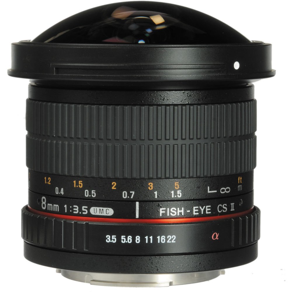 Samyang 8mm f/3.5 UMC Fisheye CS II Lens for Fujifilm X- Mount image 1