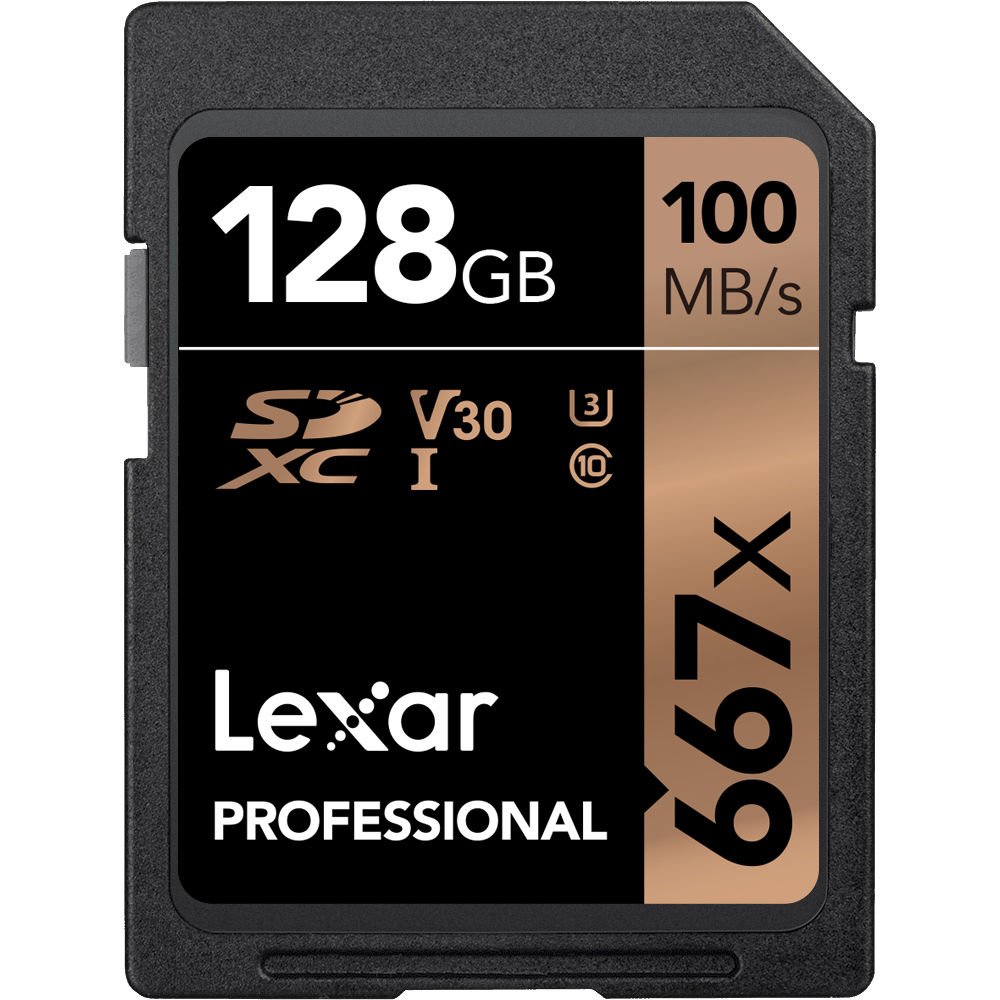 Lexar 128GB Professional 667x UHS-I SDXC Memory Card image 0