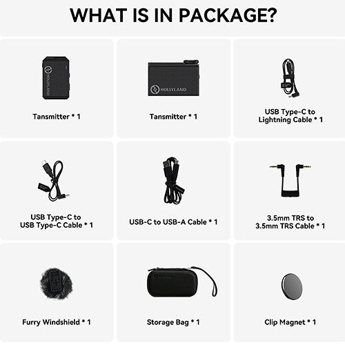 Hollyland LARK MAX Solo Wireless Microphone System (2.4 GHz, Black) image 3