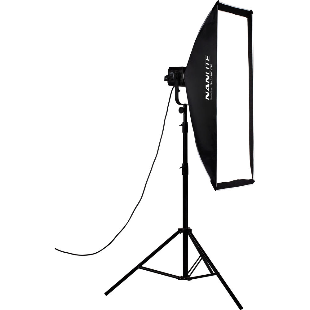 Nanlite Asymmetrical Stripbank Softbox with Bowens Mount (18 x 43") image 1