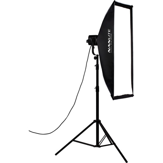 Nanlite Asymmetrical Stripbank Softbox with Bowens Mount (18 x 43") image 1