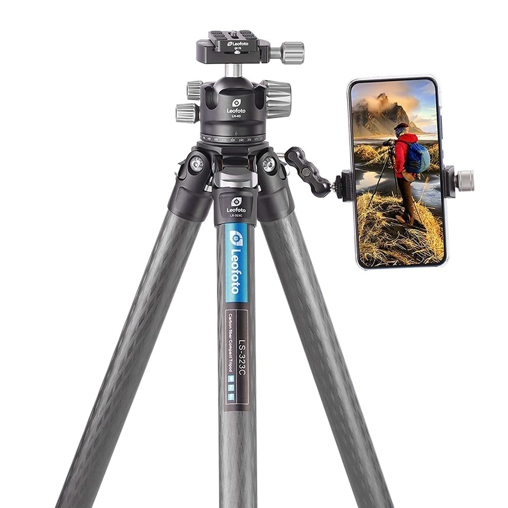 Leofoto LS-323C+LH-40 Professional Carbon Fiber Tripod with Ball Head image 3