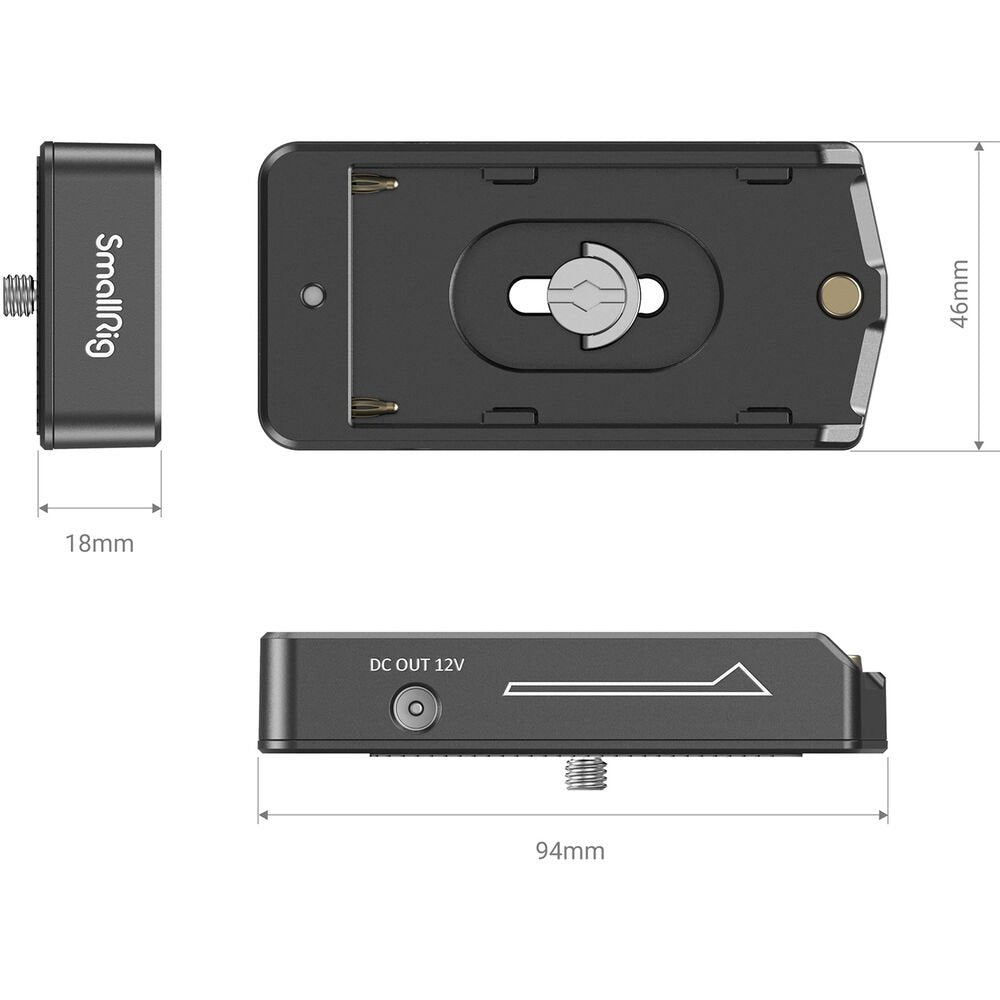SmallRig L-Series Battery Adapter Plate Lite image 2