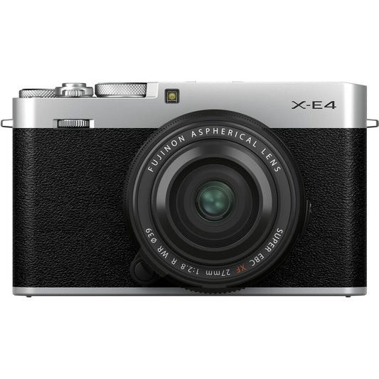 FUJIFILM X-E4 Mirrorless Camera with 27mm Lens (Silver) image 0