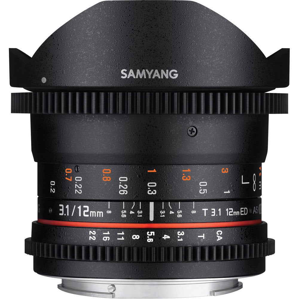 Samyang 12mm T3.1 VDSLR Cine Fisheye Lens for Nikon F Mount image 2
