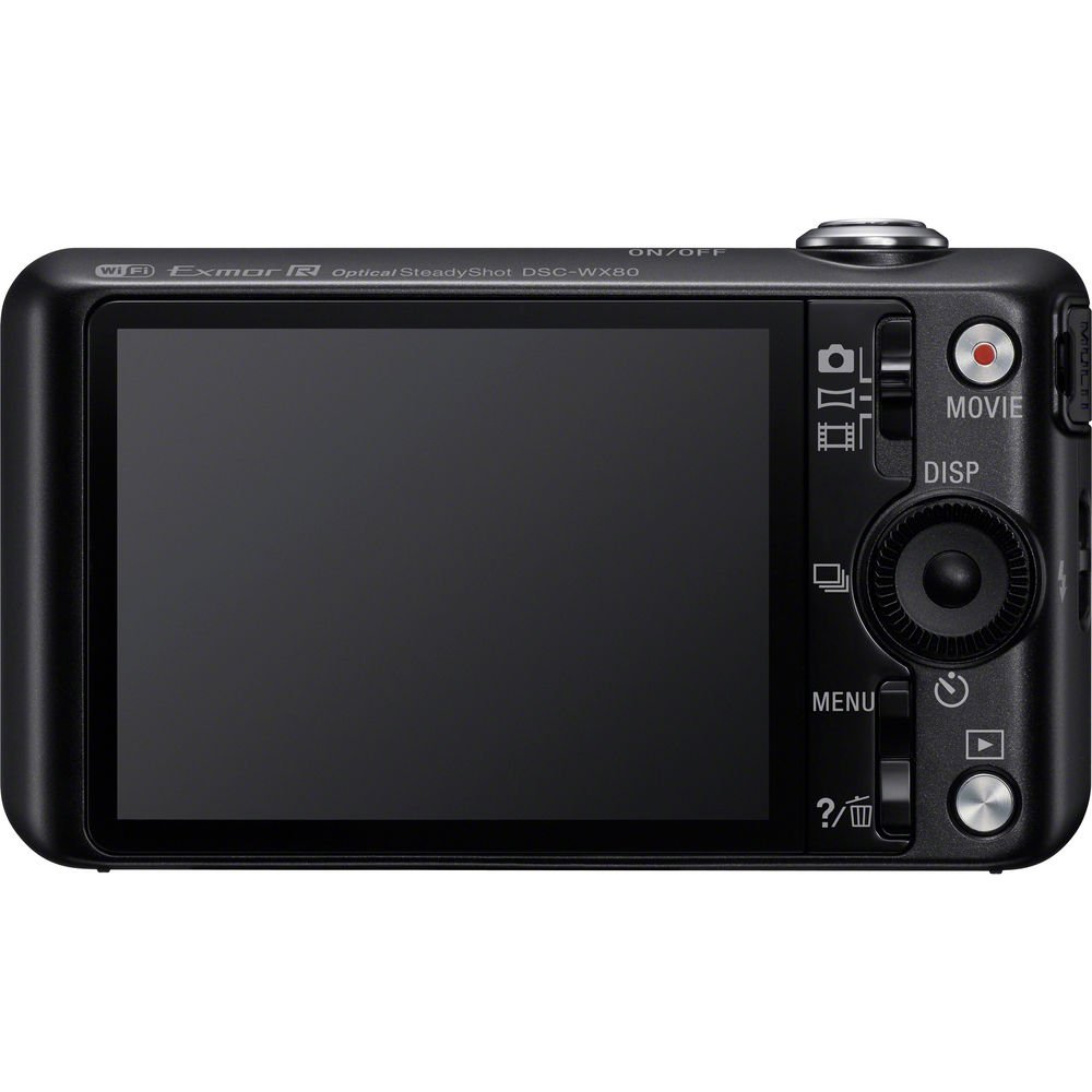 Sony Cyber-shot DSC-WX80 Digital Camera (Black) image 1