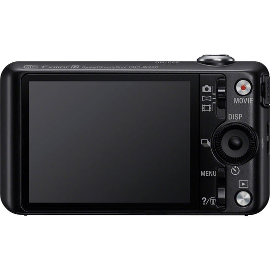 Sony Cyber-shot DSC-WX80 Digital Camera (Black) image 1