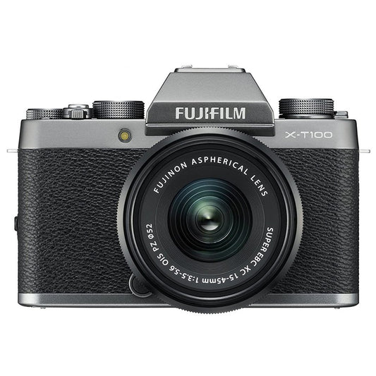 Fujifilm X-T100 Mirrorless Camera with 15-45 mm Lens (Silver) image 0