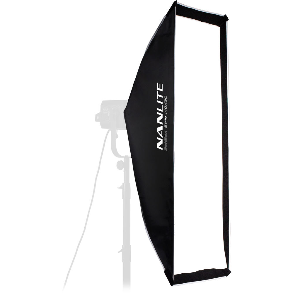Nanlite Asymmetrical Stripbank Softbox with Bowens Mount (18 x 43") image 0