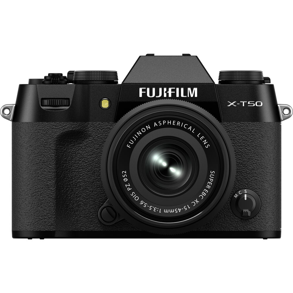 FUJIFILM X-T50 Mirrorless Camera with XC 15-45mm f/3.5-5.6 Lens (Black) image 0