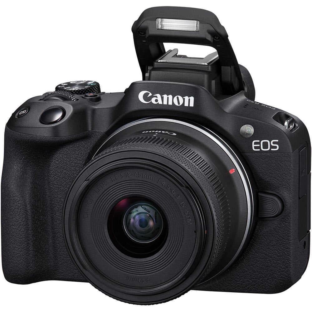 Canon EOS R50 Mirrorless Camera with 18-45mm Lens (Black) image 1