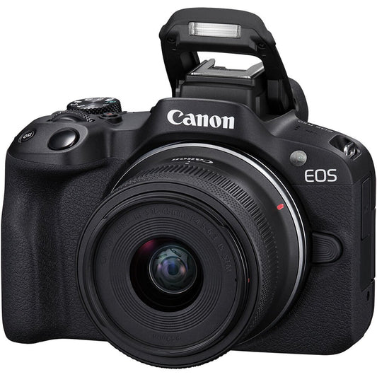 Canon EOS R50 Mirrorless Camera with 18-45mm Lens (Black) image 1