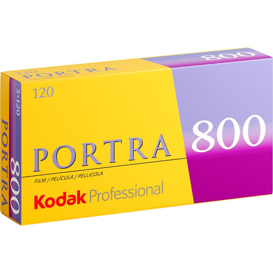 Kodak Professional Portra 800 Color Negative Film (120 Roll Film, 5-Pack) image 0