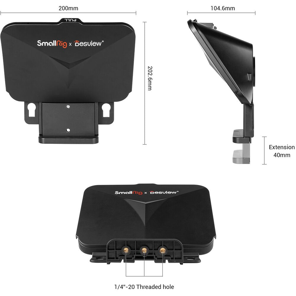 SmallRig x Desview TP10 Portable Tablet/Smartphone/DSLR Teleprompter image 4