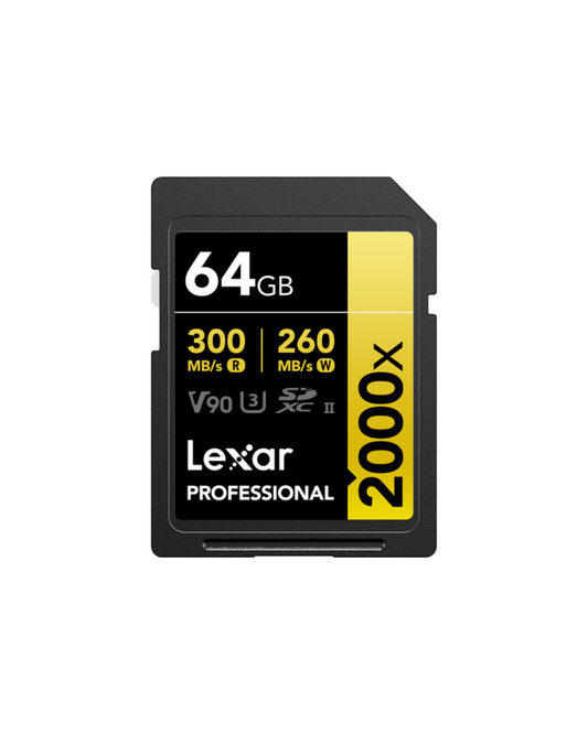 Lexar 64GB Professional 2000x UHS-II SDXC Memory Card