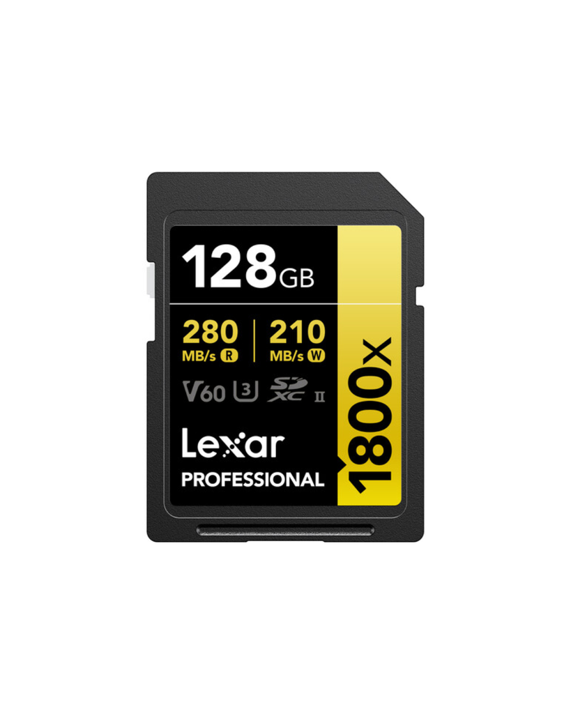 Lexar 128GB Professional 1800x UHS-II SDXC Memory Card