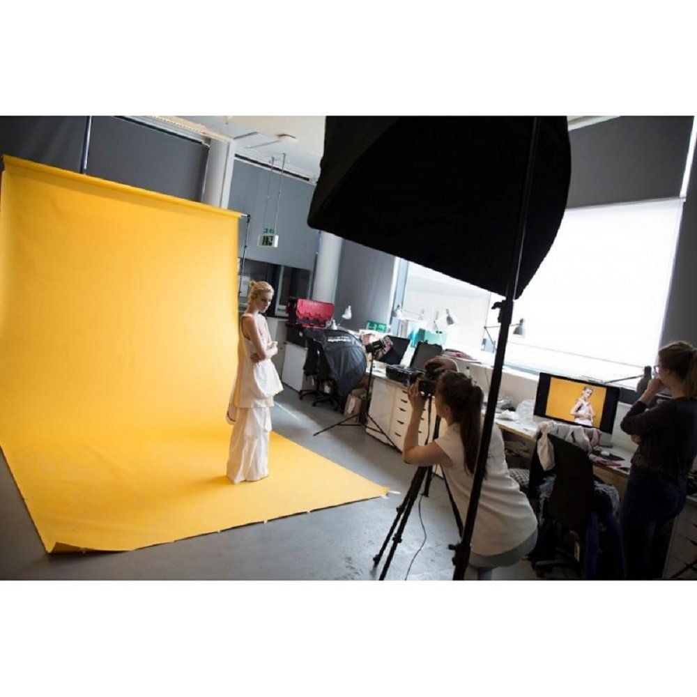 COLORAMA 2.72 X 11M BUTTER CUP PAPER PHOTOGRAPHY STUDIO BACKDROP image 2