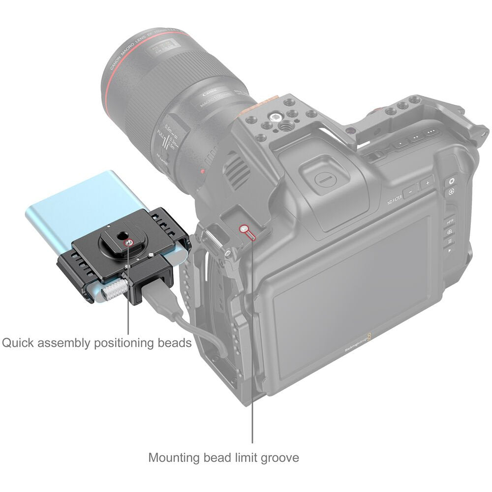 SmallRig T5/T7 SSD Mount for Blackmagic Pocket Cinema Camera 6K Pro image 3