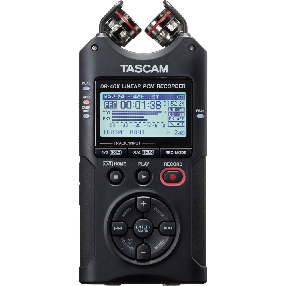 Tascam DR-40 4-Channel / 4-Track Portable Audio Recorder image 0