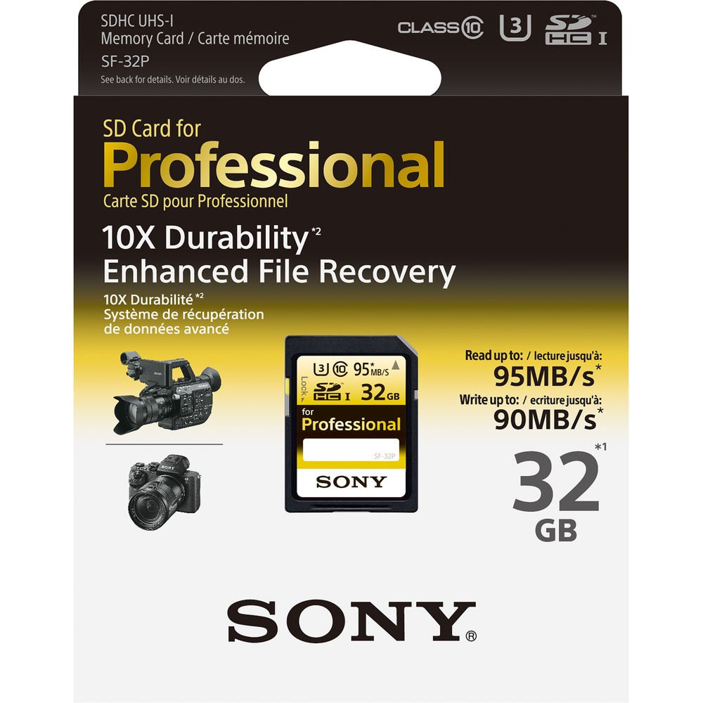 Sony 32GB Ultra-High Durability Professional SDHC UHS-I Memory Card image 0