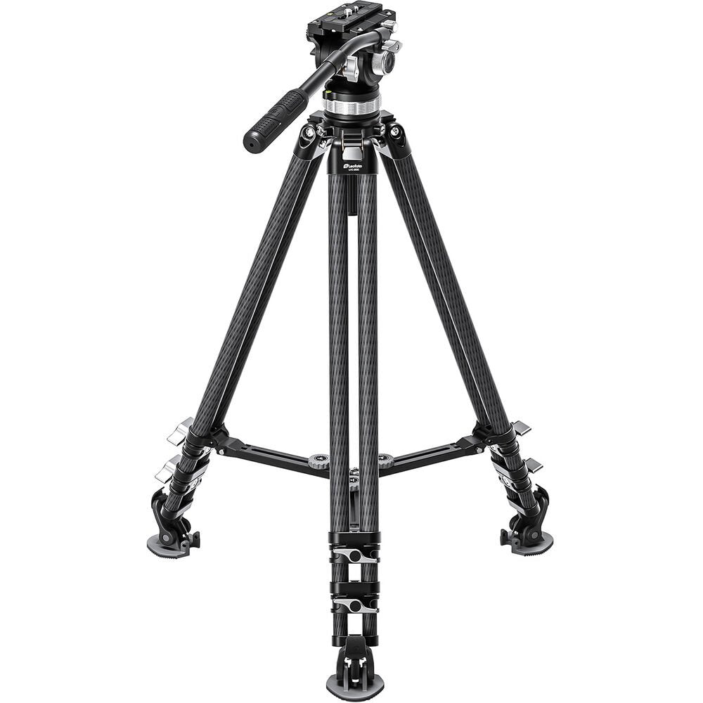 Leofoto LVC-253C Carbon Fiber Twin Leg Tripod with BV-15 Video Head System image 0
