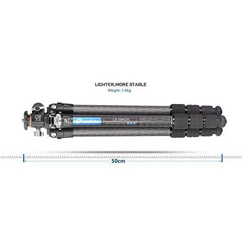 Leofoto LS-284CVL Ranger Series Carbon Fiber Tripod with Lateral Center Column image 2