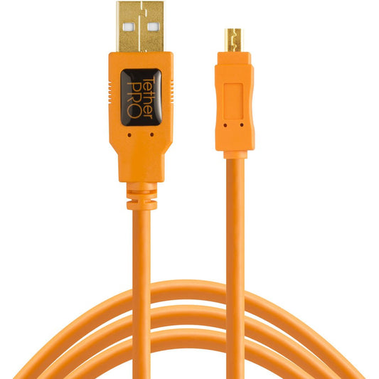TetherPro USB 2.0 Type-A Male to Mini-B Male Cable image 0