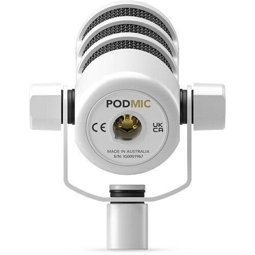 RODE PodMic Dynamic Podcasting Microphone (White) image 1
