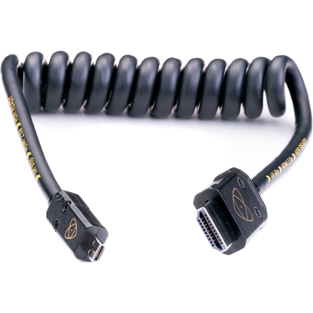 Atomos AtomFLEX Coiled Micro-HDMI to HDMI Cable (12 to 24") image 0
