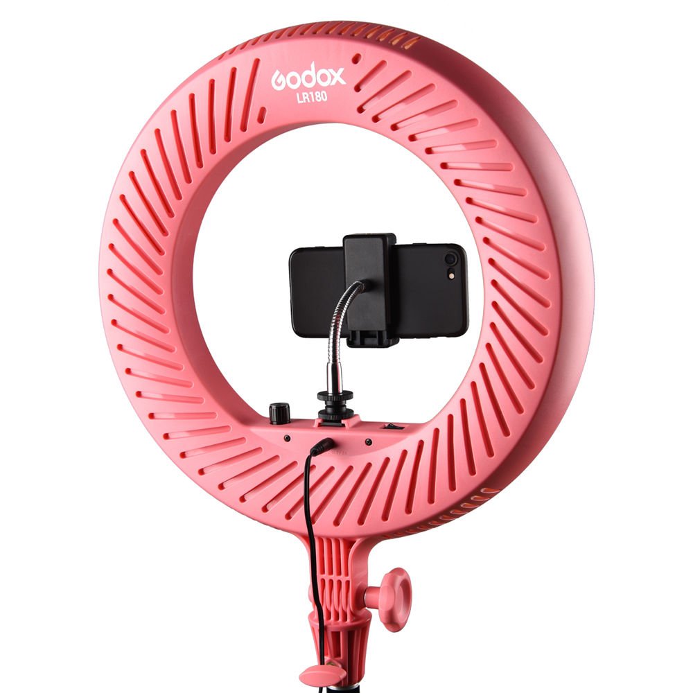 Godox LR180 Daylight Ringlight (Pink) image 3