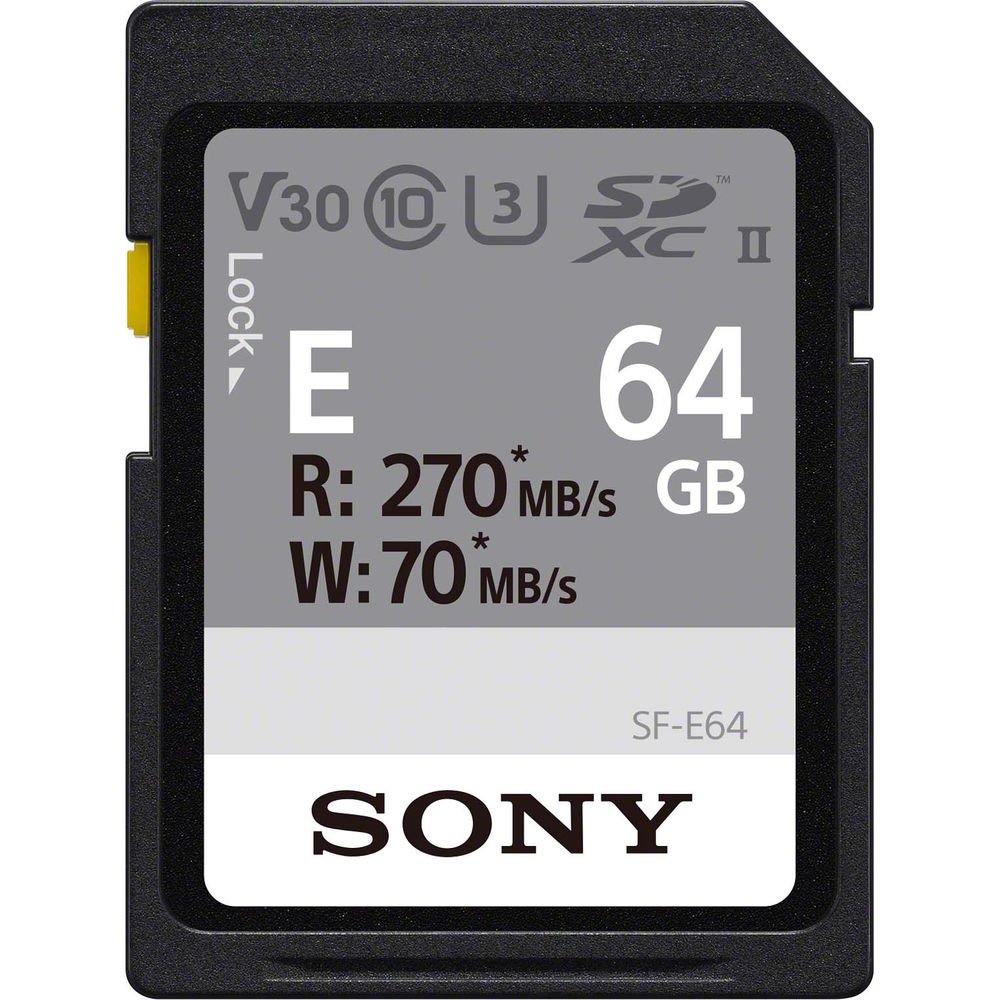 Sony 64GB SF-E Series UHS-II SDXC Memory Card image 0