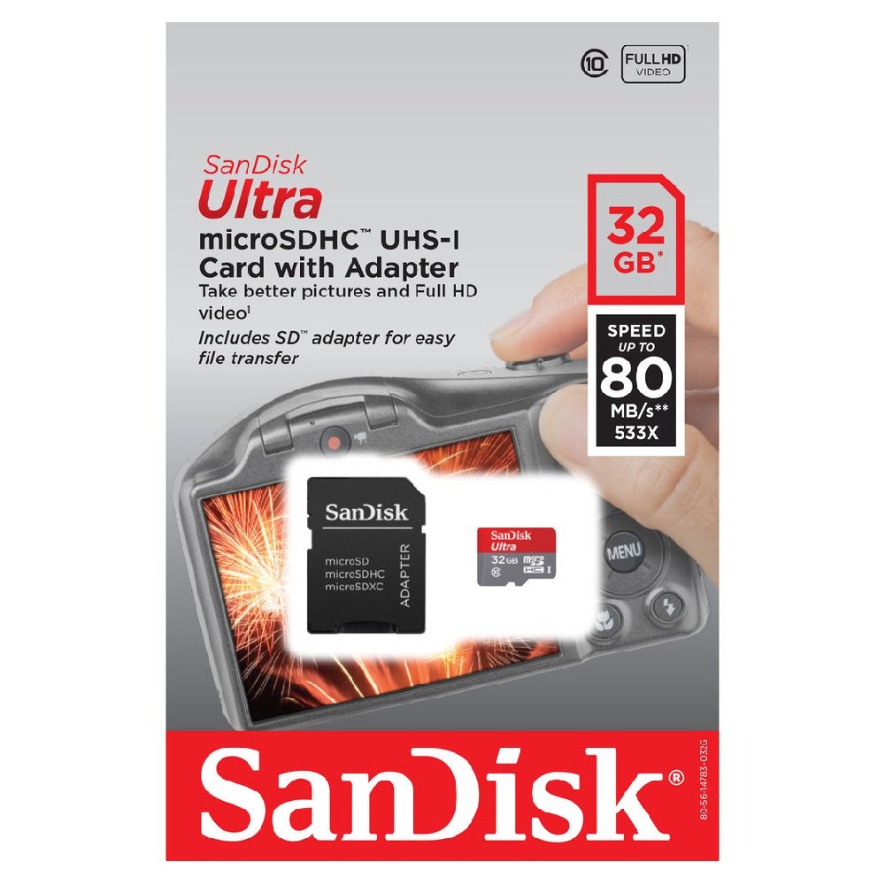 SanDisk 32GB Ultra UHS-I microSDHC Memory Card image 3
