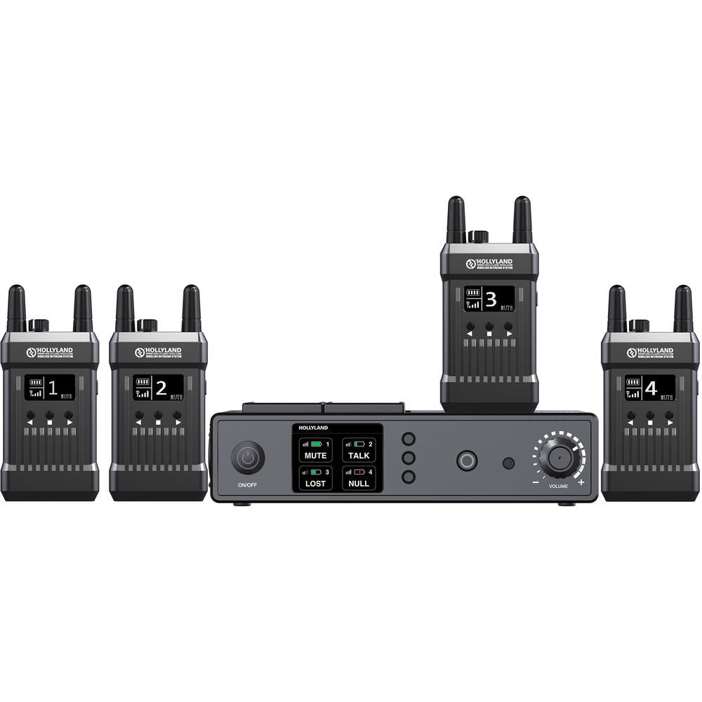 Hollyland Full-Duplex Intercom System with Four Beltpack Transceivers image 0