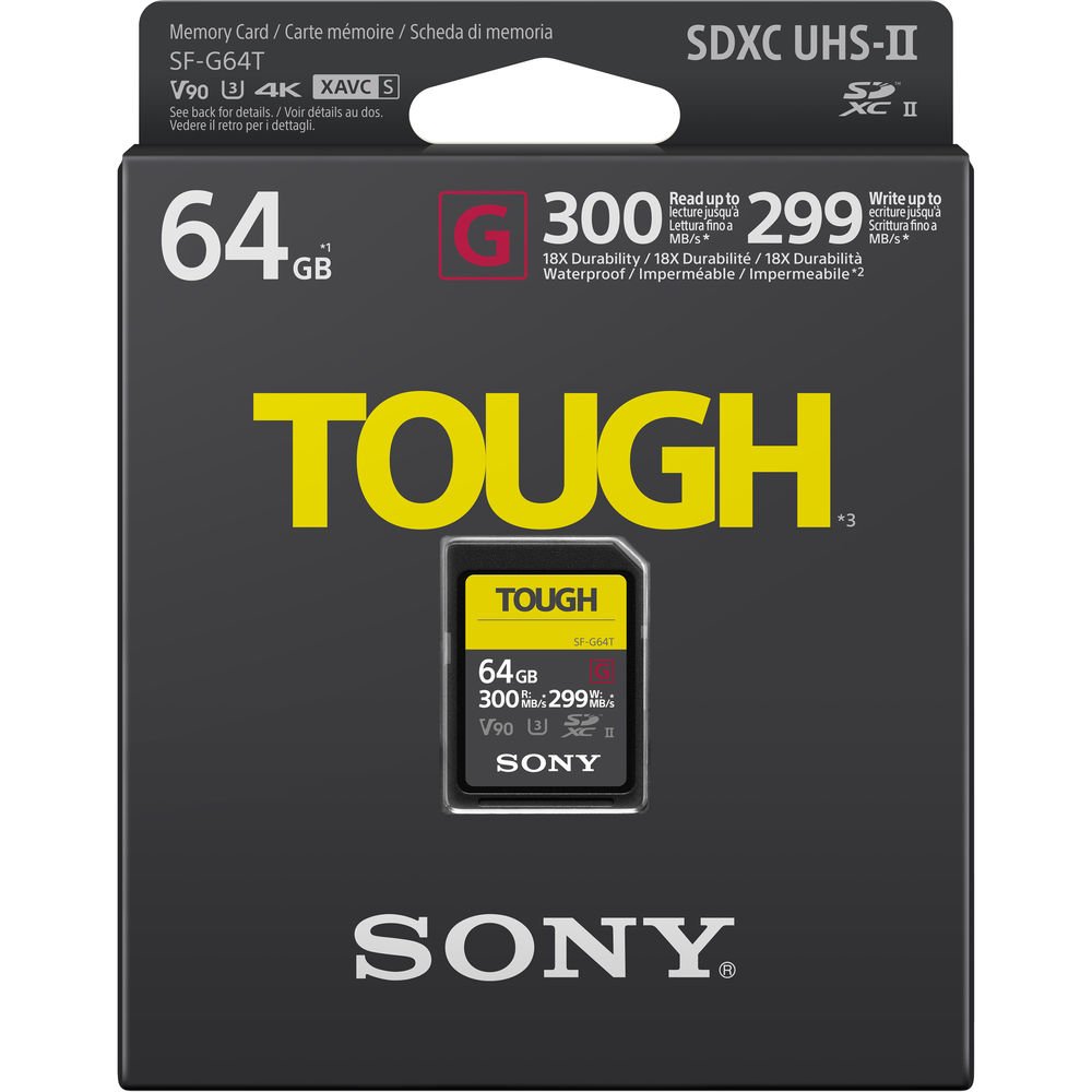 Sony 64GB SF-G Tough Series UHS-II SDXC Memory Card image 4