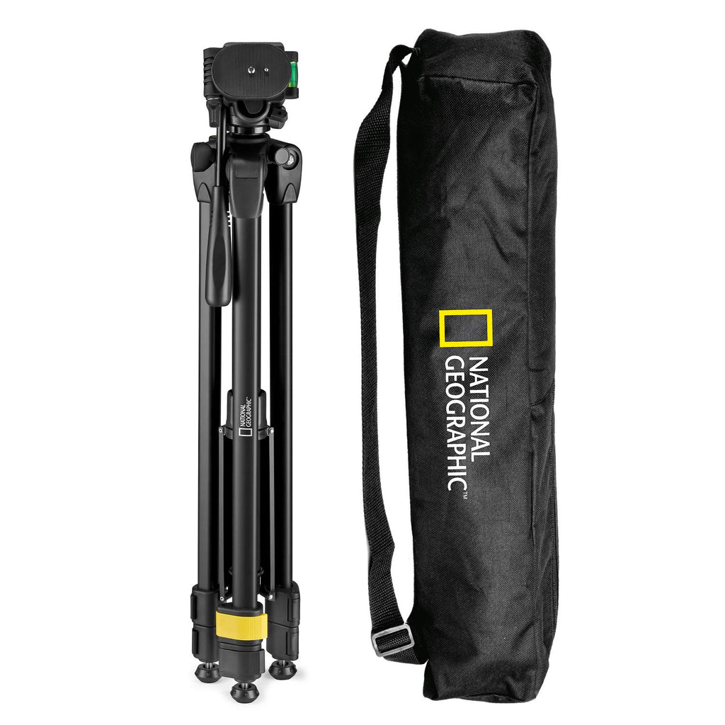 National Geographic NGHP004 Photo Tripod Kit with Monopod, Carrying Bag, 3-Way Head image 4