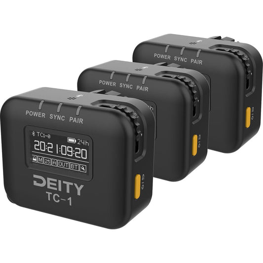 Deity Microphones TC-1 Wireless Timecode Generator Box 3-Pack Kit image 0