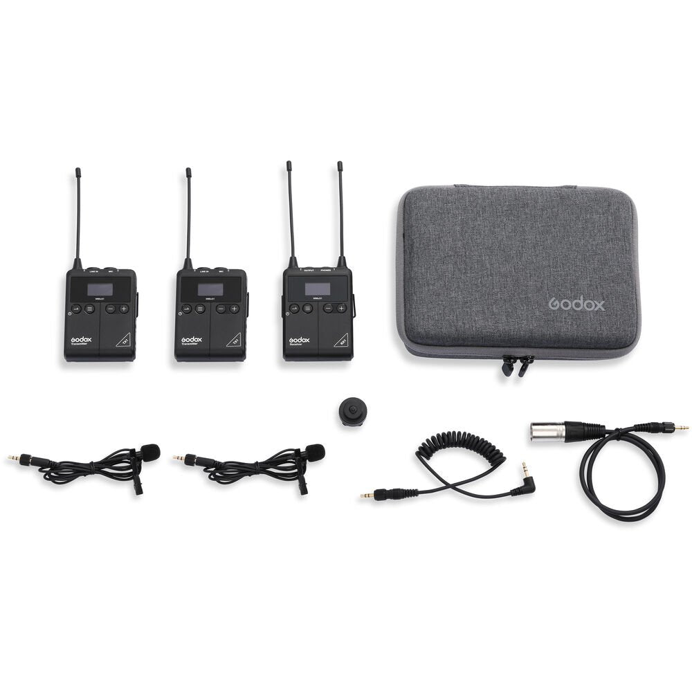 Godox WMicS1 Kit 2 Two-Person Camera-Mount Wireless Microphone image 1