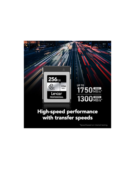Lexar 256GB Professional CFexpress Type B Card SILVER Series