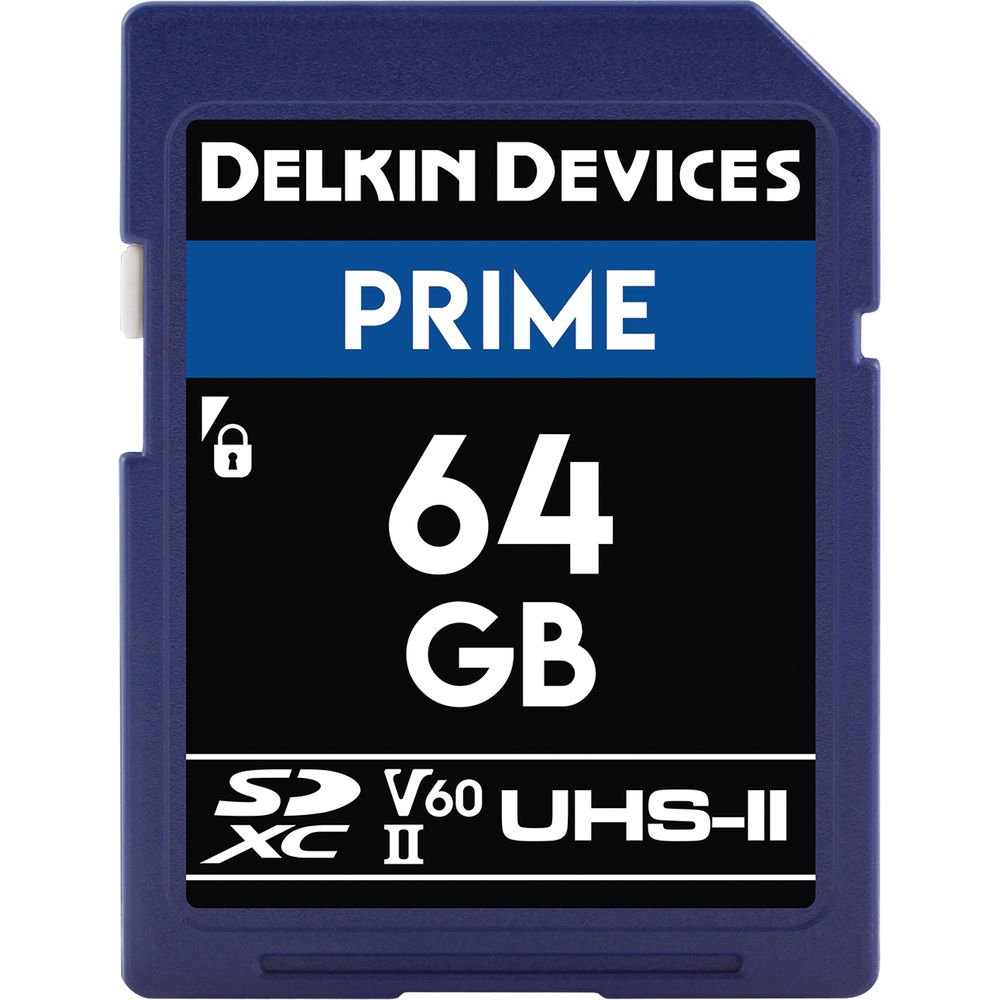 Delkin Devices 64GB Prime UHS-II SDXC Memory Card image 0